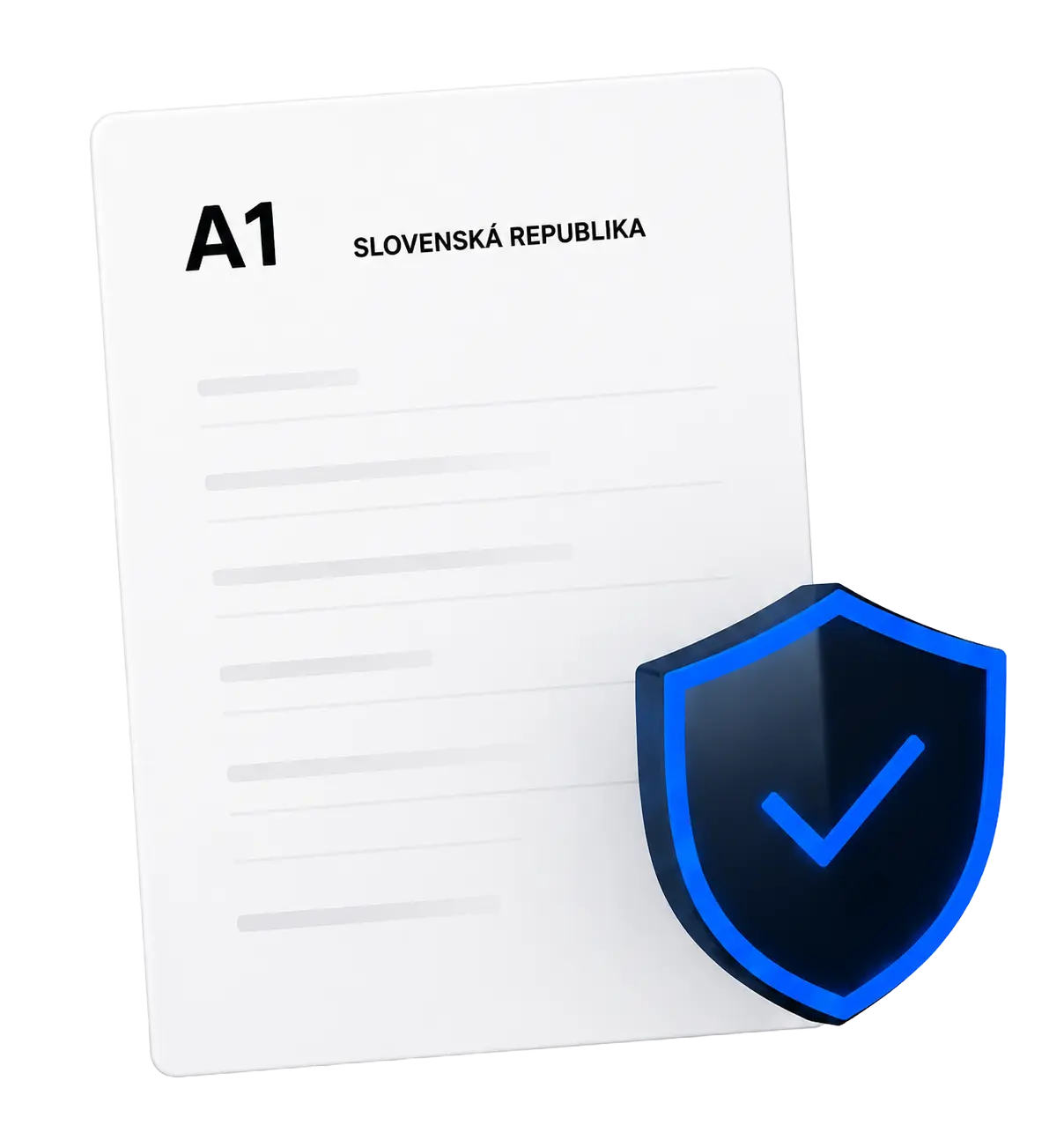 A1 certifikát so štítom